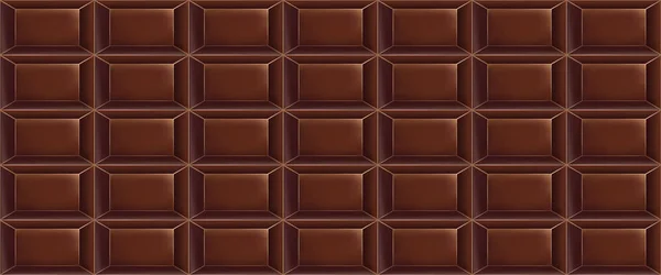 Vector Patrón Chocolate Dulce Hecho Barras Chocolate Patrón Chocolate Sin — Vector de stock