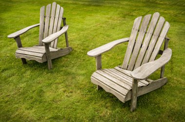 two adirondack chairs clipart