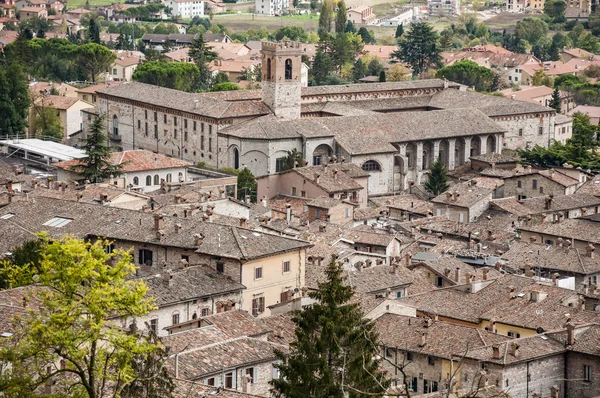 Widok miasta Gubbio — Zdjęcie stockowe