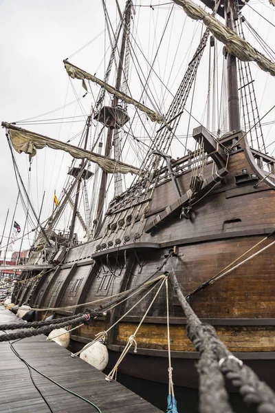 Old Ship galleon details in Maine — Stock Photo, Image