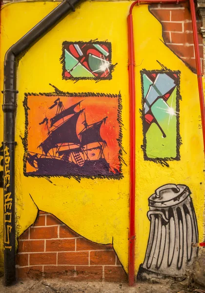 Grafiti in the city of Naples — Stock Photo, Image