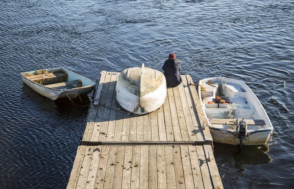 Lodě na oceánu — Stock fotografie