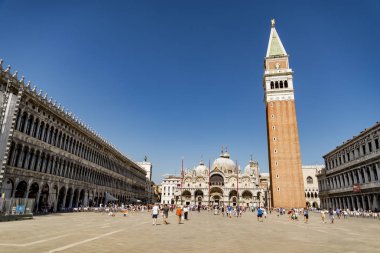 San marco Meydanı Venedik, İtalya.