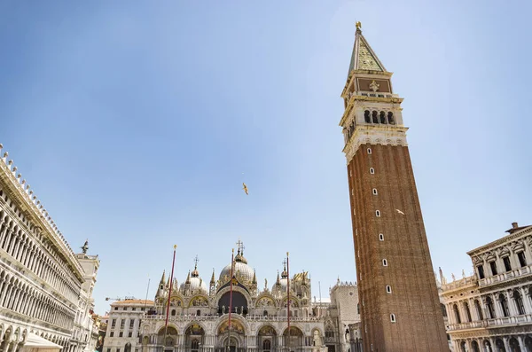 San marco náměstí v Benátkách, Itálie. — Stock fotografie