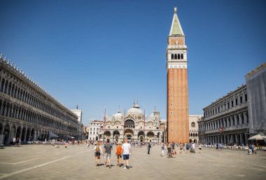 San marco Meydanı Venedik, İtalya.
