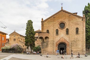 Santo Stefano landmark in Bologna clipart