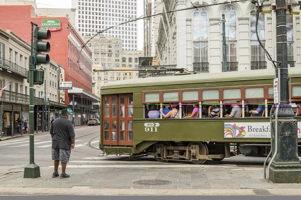 New Orleans Streetcar Line — Stock Photo, Image