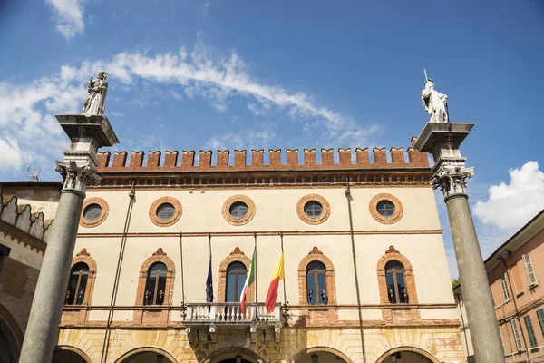 Piazza del popolo w ravenna, Włochy — Zdjęcie stockowe