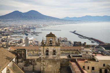 View of Naples from Castle Sant Elmo clipart