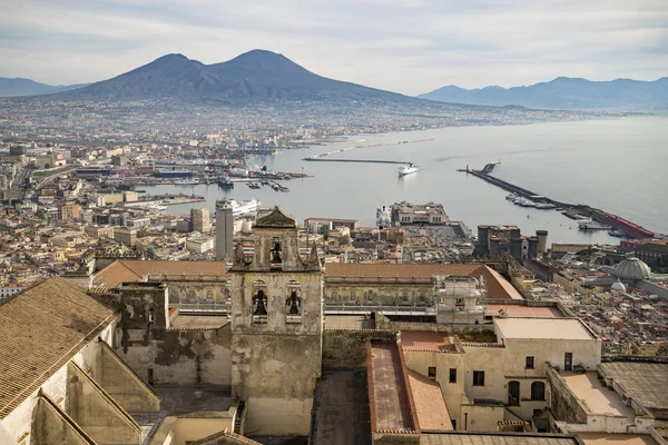 Pohled na Neapol z hradu Sant Elmo — Stock fotografie