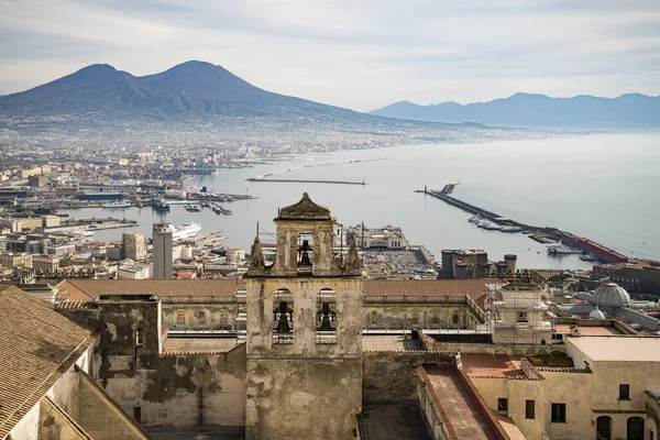 Utsikt över Neapel från slottet Sant Elmo — Stockfoto
