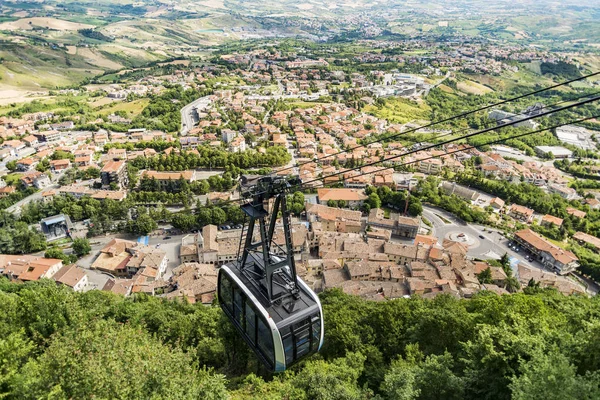 Funivia Città a San Marino — Foto Stock