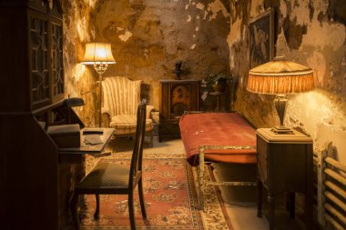 Al Capone hücre içinde eyalet hapishanesi. Philadelphia