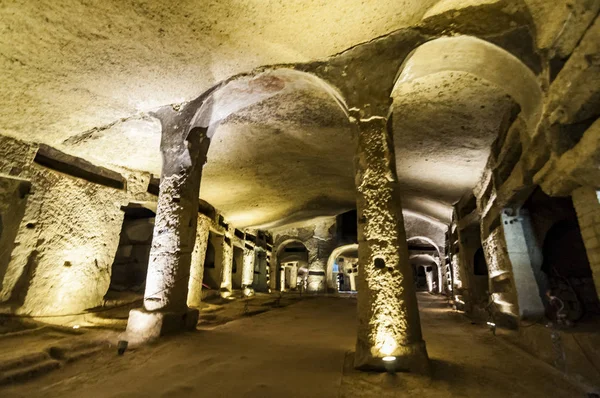 Catacumbas de San Gennaro em Nápoles, Italia — Fotografia de Stock