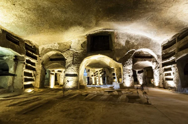 Catacombs of San Gennaro in Naples, Italy — Stock Photo, Image