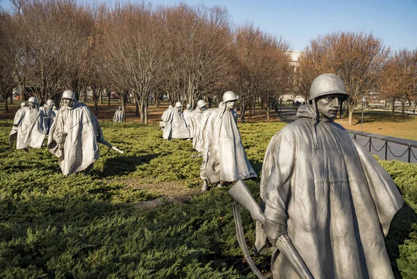 Memorial de la Guerra de Corea en Washington, DC — Foto de Stock
