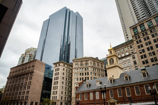 Skyscrapers buildings in downtown Boston, Massachusetts. — Stock Photo, Image