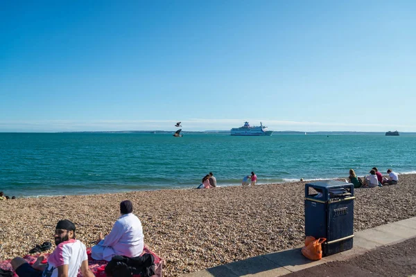 The Millennium Walk in Old port of Portsmouth, UK. — Stock Photo, Image