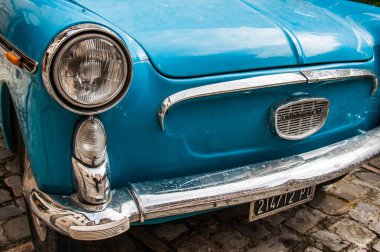 Antika İtalyan arabası Autobianchi brend, 60 'lardan.