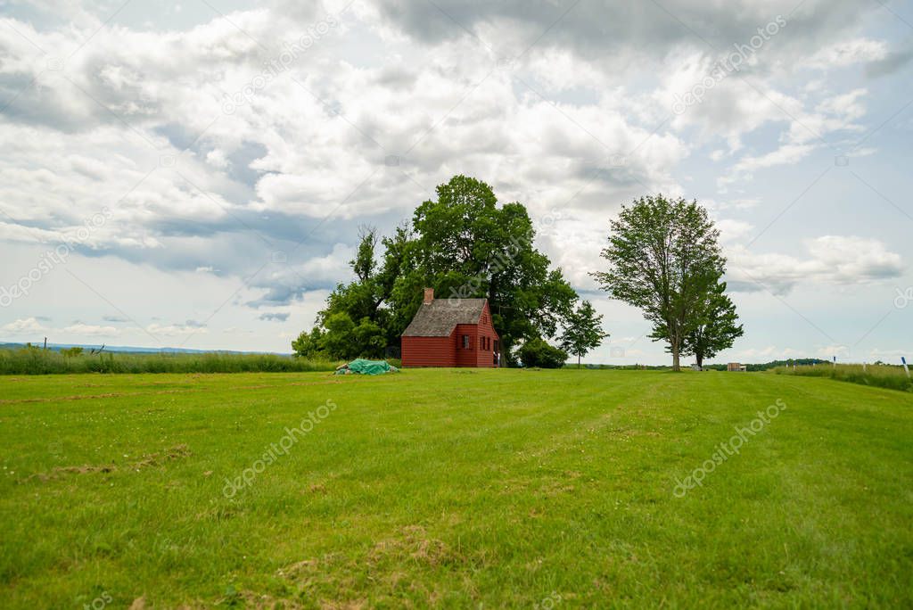 John Neilson Farmhouse in Saratoga National Historical Park, Saratoga County, Upstate New York, USA.