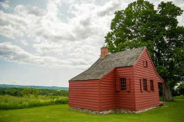 John Neilson Farmhouse in Saratoga National Historical Park, Condado de Saratoga, Norte do estado de Nova Iorque, EUA . — Fotografia de Stock