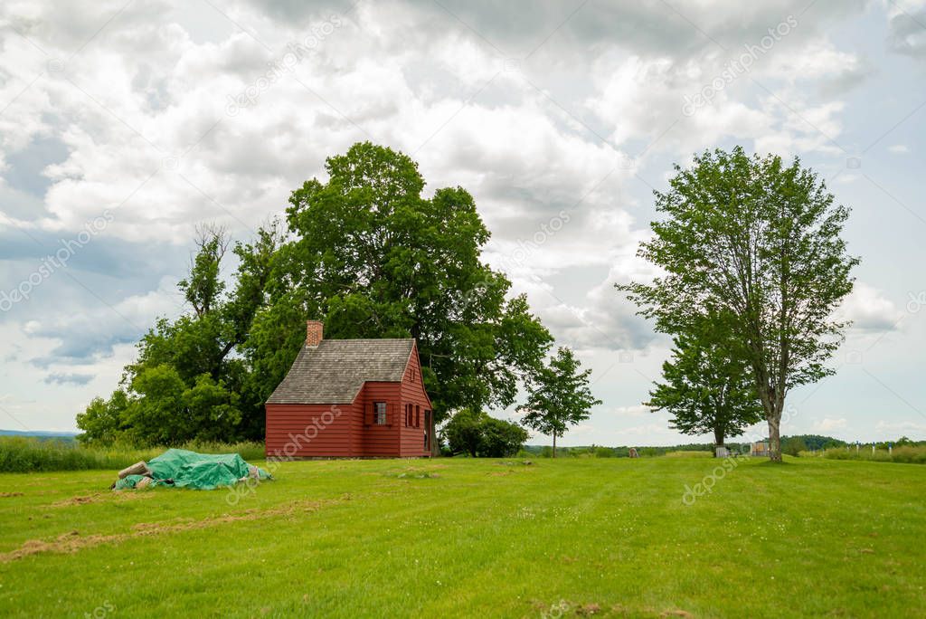 John Neilson Farmhouse in Saratoga National Historical Park, Saratoga County, Upstate New York, USA.