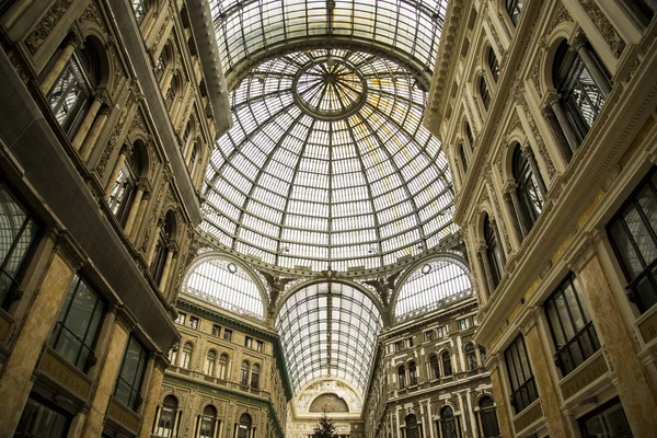 Galleria Umberto Elegant Glass Iron Covered Gallery Built Late 19Th — Stock Photo, Image