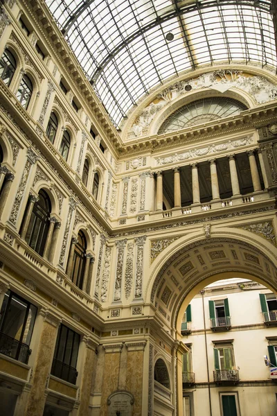Galleria Umberto Elegant Glass Iron Covered Gallery Built Late 19Th — Stock Photo, Image