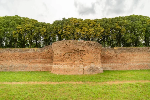 Ferrara Murallas Ciudad Bastiones Vista Emilia Romaña Italia — Foto de Stock