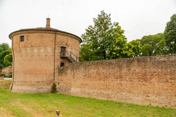 Stadtmauern Und Bastionen Von Ferrara Der Emilia Romagna Italien — Stockfoto