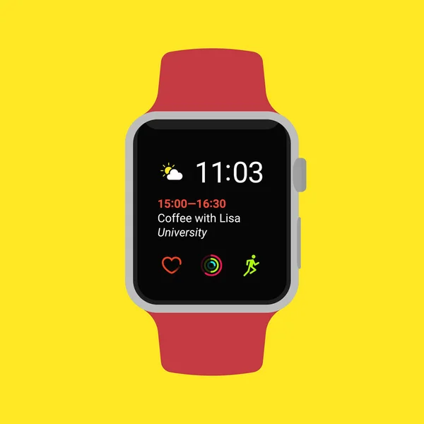 Vektorové ikony smartwatch — Stockový vektor