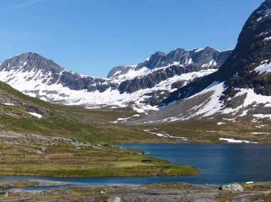 Norveççe Dağları The Troll Road yakınında