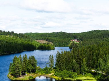 Norveç havadan görülen kırsal