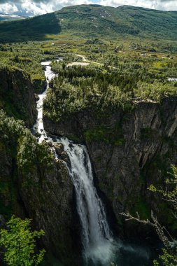 The Voringfossen Waterfall in Norway clipart