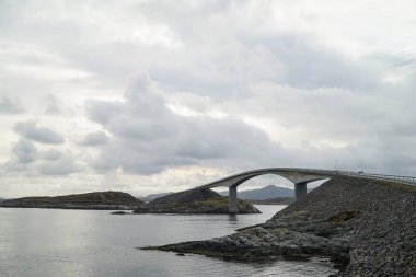 Norveç'te Atlantic Ocean Road