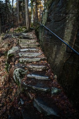Taş merdiven Güney Norveç'te