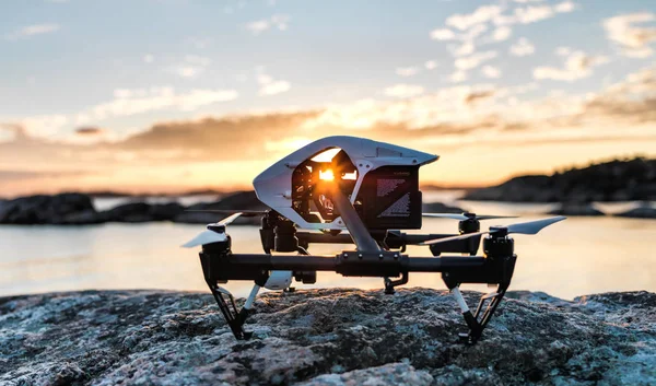 Norveç'te dron günbatımı