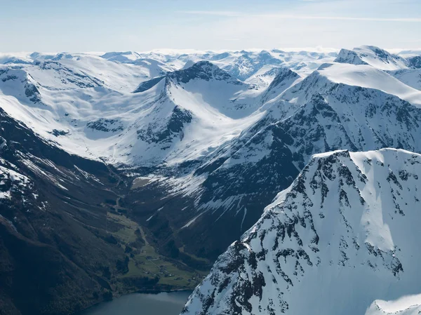 Alpách Sunnmore Norsku — Stock fotografie