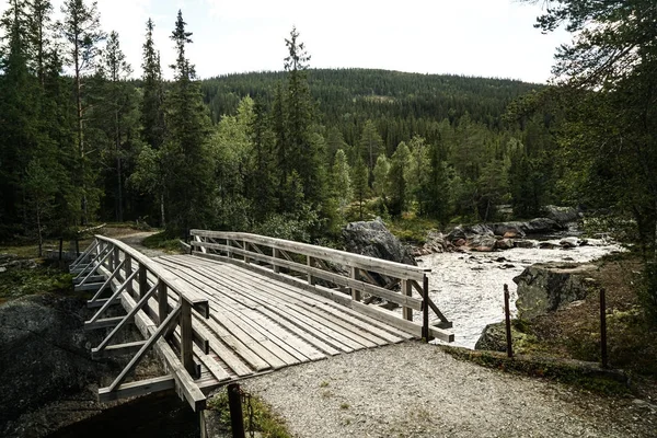 老桥梁在挪威 — 图库照片