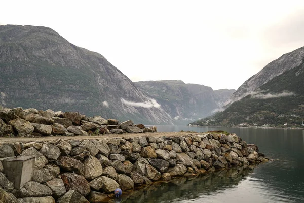 Eidfjord Περιοχή Στη Δυτική Νορβηγία — Φωτογραφία Αρχείου