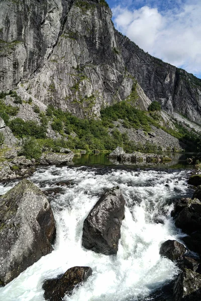 Wodospad Voringfossen Norwegii — Zdjęcie stockowe