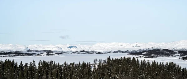 冬天在东部挪威 — 图库照片