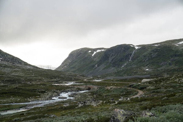 Waterfall near The Rallarvegen Road