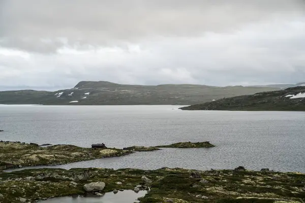 A região montanhosa de Hardangervidda — Fotografia de Stock