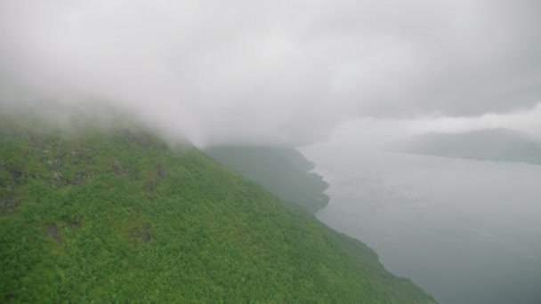 Pochmurnie Wzdłuż Wybrzeża Norweskiego — Wideo stockowe