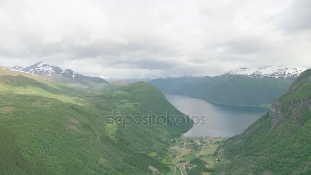 Norska Fjordar Västkusten — Stockvideo