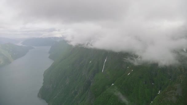 Noorse Fjorden Aan Westkust — Stockvideo