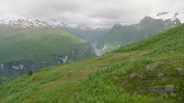 Norveç Fiyordu Geiranger Batı sahilinde