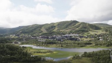 Norveç Highland kasaba Geilo Hardanger yakınındaki