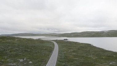 Hardangervidda'da dağın alan Norveç'te